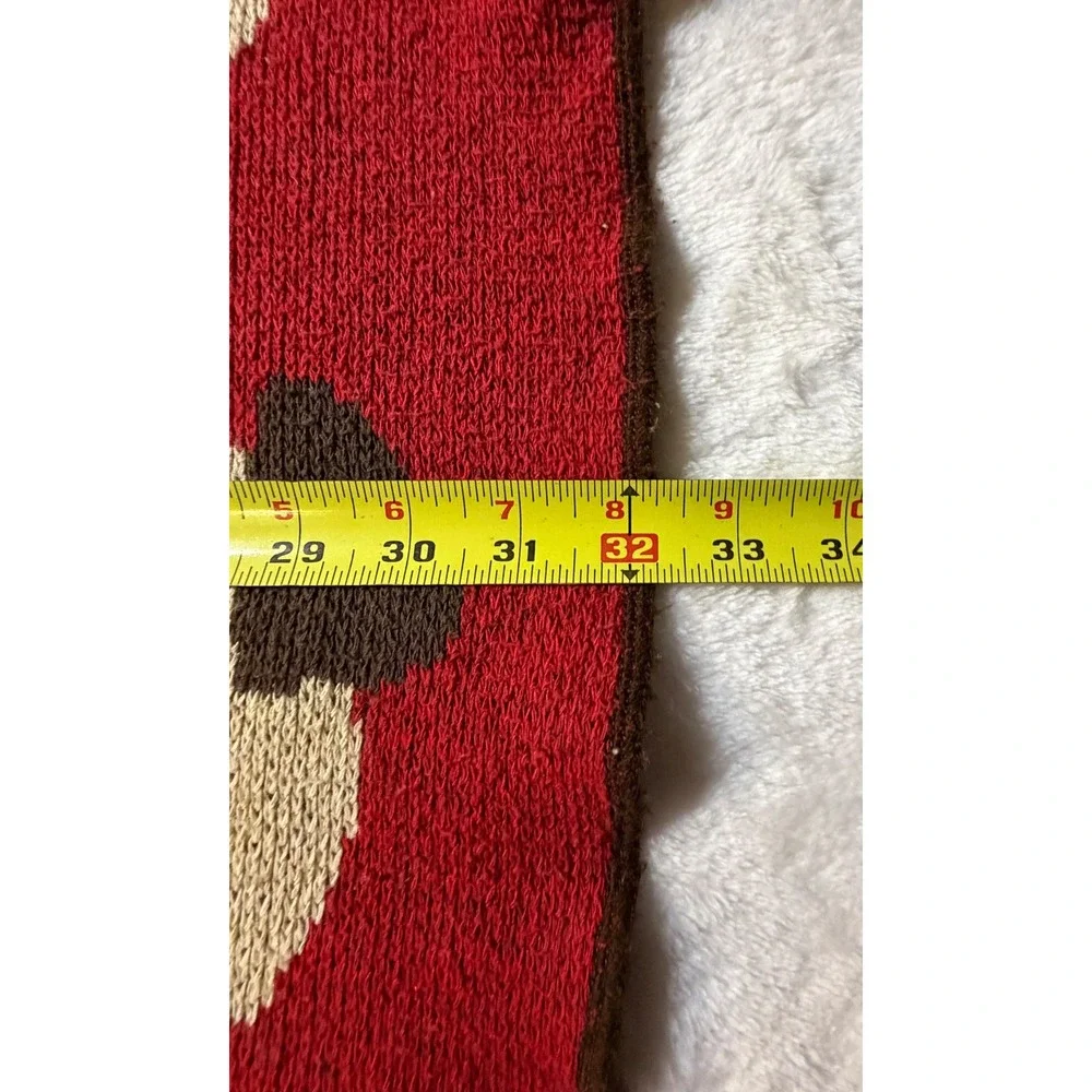 Green 3 Three Little Pigs Knit Throw Blanket Red Recycled Cotton Made in USA